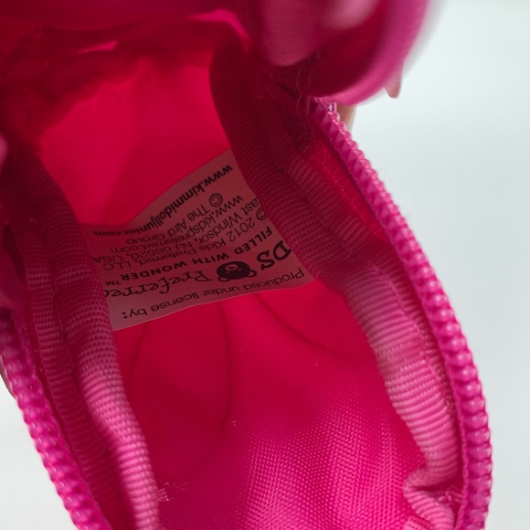 Kimmi Junior Kokeshi Doll Zip Coin Pouch Pink Kawaii Cute Japanese Girl Kids - Picture 3 of 6